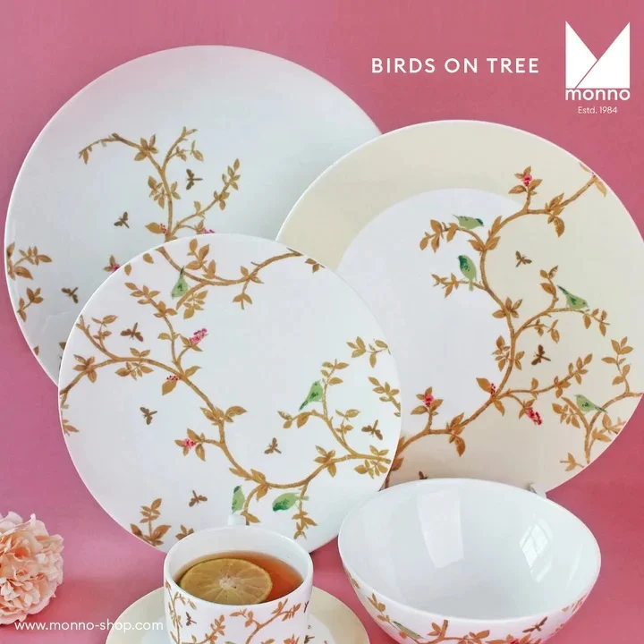 Monno Birds On Tree Bone china Tableware 19 Monno Birds On Tree Bone china Tableware
