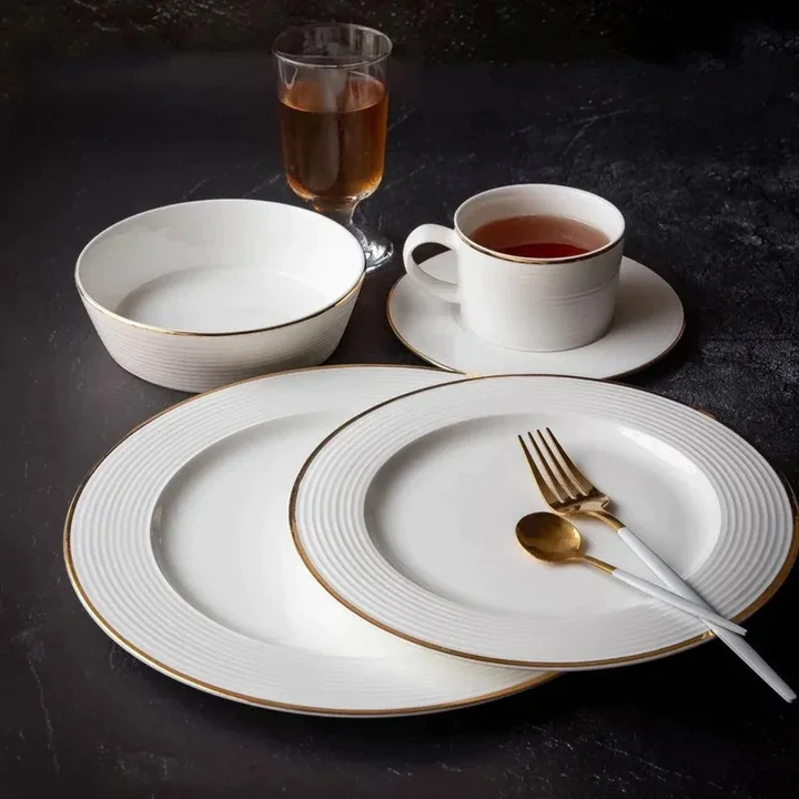 Monno Coco Ripple Bone China Dinner Set