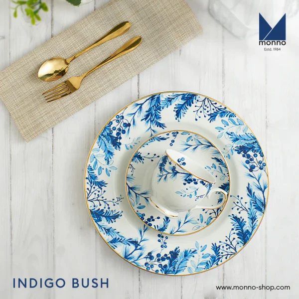 Monno Indigo Bush Porcelain Dinner set