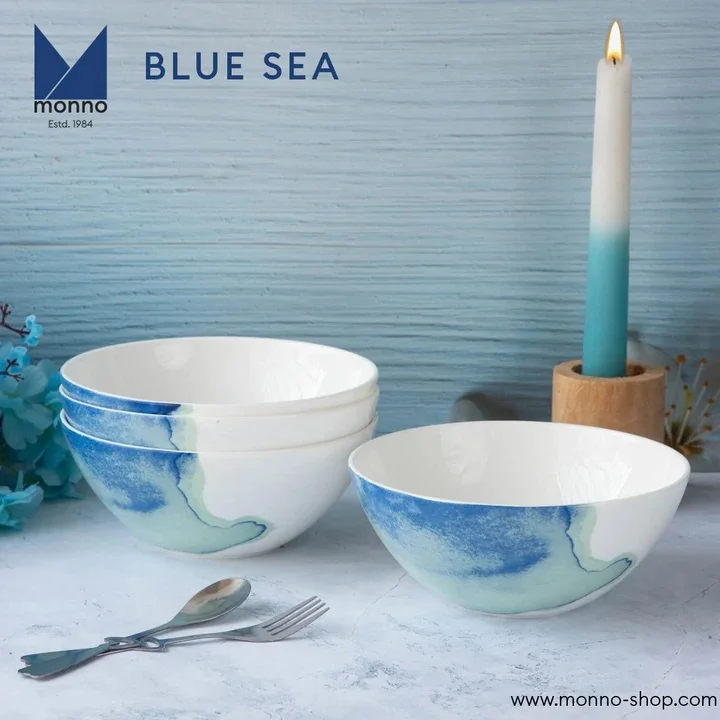 Monno Sea Blue Bone China Dinner set