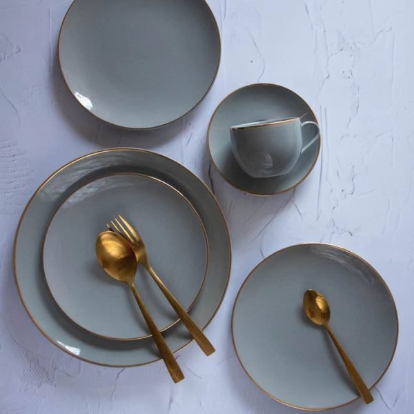 Monno Senorita Grey Porcelain Dinner set
